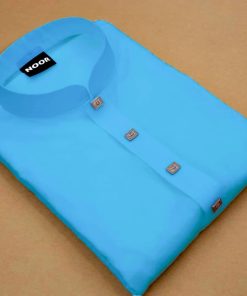 বেস্ট গ্রেডের পিওর আদি কটন পান্জাবি ( আকাশী কালার )