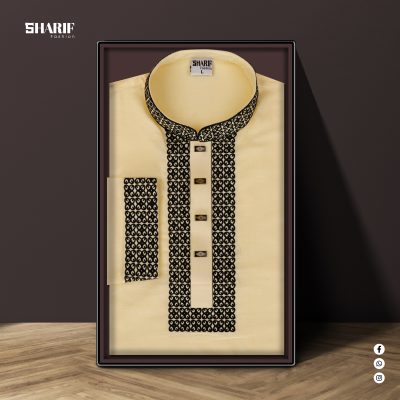 Premium Khadi Embroidery Panjabi